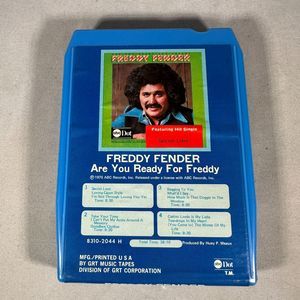 Freddy Fender Are You Ready For Freddy Album ABC Dot 8 Track Tape 1975